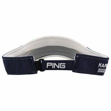 ピン PING　メンズ カラースキーム サンバイザー HW-U2302 36799-01 White/Navy　2023年モデル 詳細1