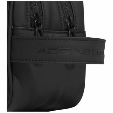 アディダス adidas　メンズ キャリーループ付き ツージップ ポーチ MGS06 HS4449 ブラック/ホワイト　2023年モデル 詳細4
