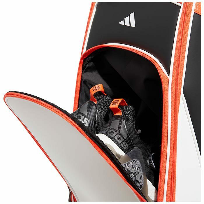 アディダス adidas　メンズ パフォーマンスロゴ キャディバッグ NMH90 HT6818 ホワイト/セミソーラー　2023年モデル 詳細3