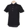 セントアンドリュース St ANDREWS　メンズ ロゴデザイン スパンコール刺繍 半袖 ポロシャツ 042-9160601 ブラック（010）