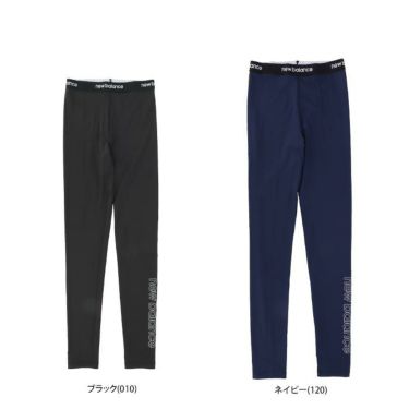 ニューバランスゴルフ　レディース SPORT シルバーロゴプリント ベア天竺 レギンス 012-3983504　2023年モデル 詳細1