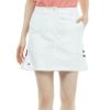 トミー ヒルフィガー ゴルフ　レディース バックプリーツ フラッグ配色 スカート THLA319 2023年モデル ホワイト（00）