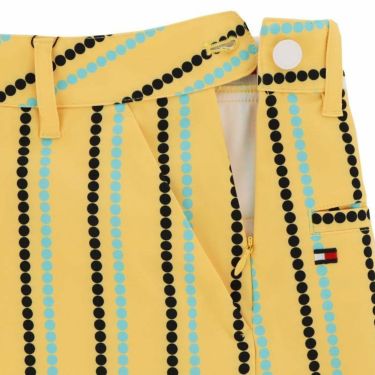 トミー ヒルフィガー ゴルフ　レディース ドット柄 ストライプ ストレッチ イレギュラーヘム スカート THLA333 2023年モデル 詳細4