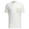 アディダス adidas　メンズ ADICROSS チェストポケット 半袖 モックネックシャツ EEW03　2023年モデル ホワイト（HS5618）