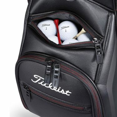 タイトリスト Titleist　アスパイア　メンズ キャディバッグ TB23ACBA 06 ブラック×レッド　2023年モデル 詳細5