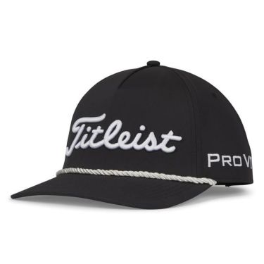 タイトリスト Titleist　ツアーロープ メンズ キャップ TH23ATR 01 ブラック×ホワイト　2023年モデル ブラック×ホワイト（01）