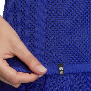 アディダス adidas　レディース ULTIMATE365 PRIMEKNIT ロゴ刺繍 メッシュジャカード 半袖 ポロシャツ EAT95　2023年モデル 詳細5