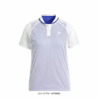 アディダス adidas　レディース ULTIMATE365 ロゴデザイン メッシュレイヤード 半袖 ポロシャツ EAU04　2023年モデル 詳細1