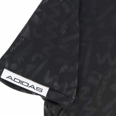 アディダス adidas　メンズ エンボスプリント 総柄 半袖 ボタンダウン ポロシャツ NMH98　2023年モデル 詳細4