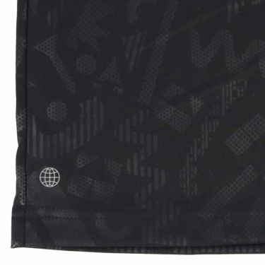 アディダス adidas　メンズ エンボスプリント 総柄 半袖 ボタンダウン ポロシャツ NMH98　2023年モデル 詳細6