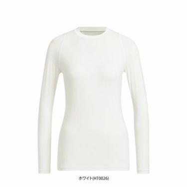 アディダス adidas　レディース ロゴプリント ストレッチ 長袖 クルーネック インナーシャツ EAU17　2023年モデル 詳細1