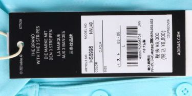 アディダス adidas　レディース エンボスプリント 総柄 半袖 ボタンダウン ポロシャツ NMJ49　2023年モデル 詳細1
