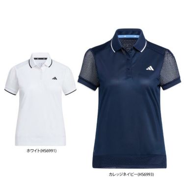 アディダス adidas　レディース メッシュ切替 半袖 ポロシャツ NMJ50　2023年モデル 詳細1