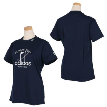 アディダス adidas　レディース PLAY GREEN グラフィックプリント 半袖 モックネックシャツ NMJ59　2023年モデル 詳細3
