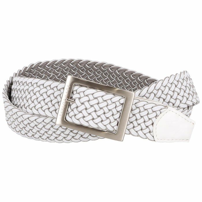 テーラーメイド TaylorMade　メンズ リバーシブル メッシュ ベルト TJ050 N94545 ホワイト/グレー　2023年モデル ホワイト/グレー（N94545）