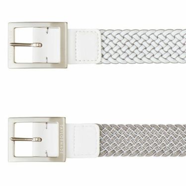 テーラーメイド TaylorMade　メンズ リバーシブル メッシュ ベルト TJ050 N94545 ホワイト/グレー　2023年モデル 詳細1