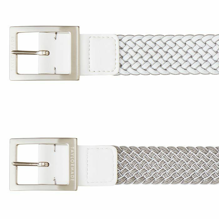 テーラーメイド TaylorMade　メンズ リバーシブル メッシュ ベルト TJ050 N94545 ホワイト/グレー　2023年モデル 詳細1