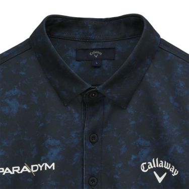 キャロウェイ Callaway　メンズ PARADYM モチーフプリント 鹿の子 半袖 ポロシャツ C23134161　2023年モデル 詳細1