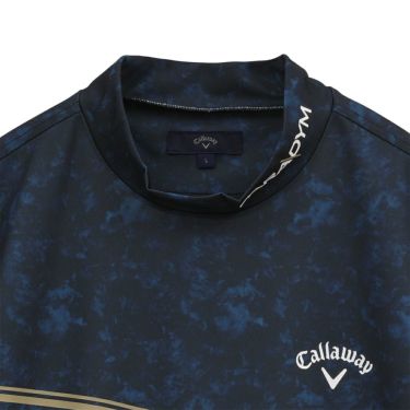 キャロウェイ Callaway　メンズ PARADYM モチーフプリント 鹿の子 半袖 モックネックシャツ C23134163　2023年モデル 詳細1