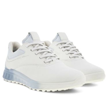 ecco エコー　S-THREE エス・スリー レース　レディース スパイクレス ゴルフシューズ 102963 60618 WHITE/DUSTY-BLUE/AIR（60618）