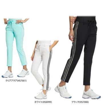 アディダス adidas　レディース スリーストライプス ストレッチ アンクルパンツ NMH97　2023年モデル 詳細1