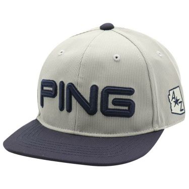 ピン PING　メンズ フラットビル キャップ HW-U2305 36802-03 Sand/Navy　2023年モデル Sand/Navy