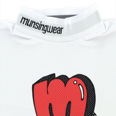 マンシングウェア Munsingwear　メンズ 鹿の子 ロゴデザイン ストレッチ 半袖 モックネックシャツ MEMVJA13　2023年モデル 詳細3