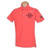 ルコック Le coq sportif　メンズ UVケア 半袖 ポロシャツ QGMVJA02　2023年モデル ピンク（PK00）