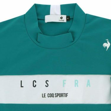 ルコック Le coq sportif　メンズ 配色切替 半袖 モックネックシャツ QGMVJA13　2023年モデル 詳細6