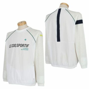 ルコック Le coq sportif　メンズ 撥水 ストレッチ 柄切替 長袖 クルーネック プルオーバー QGMVJK02　2023年モデル 詳細2