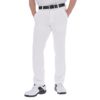 ルコック Le coq sportif　メンズ ロゴ刺繍 ストレッチ 9分丈 パンツ QGMVJD00　2023年モデル ホワイト（WH00）