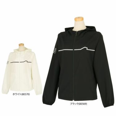 フットジョイ FootJoy　レディース 撥水 ロゴプリント ラインデザイン ストレッチ 長袖 フルジップ ジャケット FJW-S23-O01　2023年モデル 詳細1