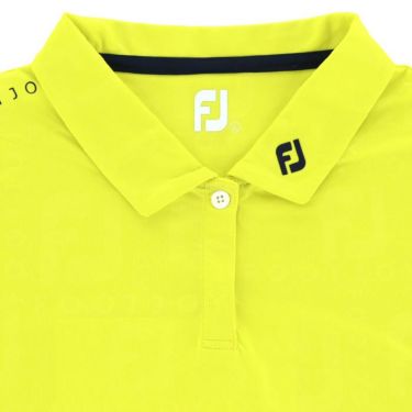 フットジョイ FootJoy　レディース ロゴプリント 総柄 エンボスロゴグラフィック 4WAYストレッチ 半袖 ポロシャツ FJW-S23-S08　2023年モデル 詳細3