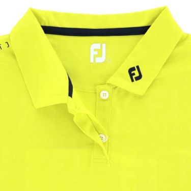 フットジョイ FootJoy　レディース ロゴプリント 総柄 エンボスロゴグラフィック 4WAYストレッチ 半袖 ポロシャツ FJW-S23-S08　2023年モデル 詳細4