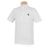 フットジョイ FootJoy　メンズ ロゴ刺繍 総柄 エンジニアードプリント 4WAYストレッチ 半袖 ポロシャツ FJ-S23-S10 2023年モデル イエロー（80439）