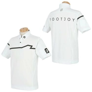 フットジョイ FootJoy　メンズ ロゴプリント ラインデザイン 4WAYストレッチ 半袖 ポロシャツ FJ-S23-S14 2023年モデル 詳細2