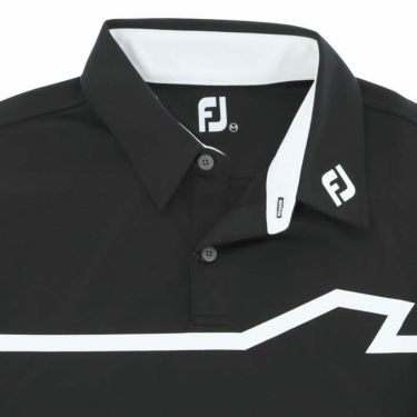 フットジョイ FootJoy　メンズ ロゴプリント ラインデザイン 4WAYストレッチ 半袖 ポロシャツ FJ-S23-S14 2023年モデル 詳細3