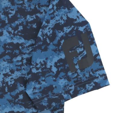 フットジョイ FootJoy　メンズ ロゴプリント 総柄 クラウドカモ 4WAYストレッチ 半袖 ポロシャツ FJ-S23-S15 2023年モデル 詳細6