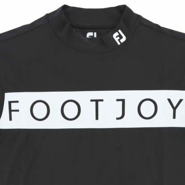 フットジョイ FootJoy　メンズ ロゴデザイン カラーブロック 4WAYストレッチ 半袖 モックネックシャツ FJ-S23-S18 2023年モデル 詳細3