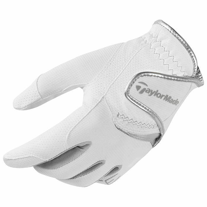 テーラーメイド　T-ICE　メンズ ゴルフグローブ TJ162 N94645 WHITE/SILVER　2023年モデル 詳細2