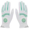 テーラーメイド　T-ICE レディ ペア 両手用　レディース ゴルフグローブ TJ191 N94922 WHITE/EMERALD GREEN　2023年モデル WHITE/EMERALDGREEN（N94922）