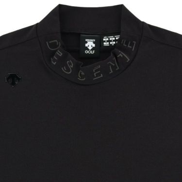 デサントゴルフ DESCENTE GOLF　メンズ 鹿の子 ロゴデザイン ストレッチ 半袖 モックネックシャツ DGMVJA07　2023年モデル 詳細3
