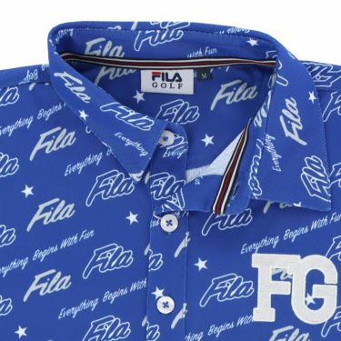 フィラ FILA　メンズ 総柄 メッシュ 半袖 ポロシャツ 743-608　2023年モデル 詳細3