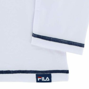 フィラ FILA　レディース 配色切替 ロゴジャガード 半袖 ラウンドネックシャツ & 長袖 変形ハイネック インナーシャツ 753-500　2023年モデル 詳細2