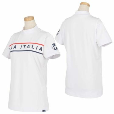 フィラ FILA　レディース トリコロール配色 半袖 モックネックシャツ 753-601　2023年モデル 詳細2