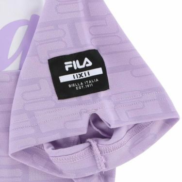 フィラ FILA　レディース 配色切替 半袖 リブ衿 モックネックシャツ 753-641　2023年モデル 詳細4