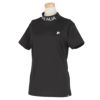 フィラ FILA　レディース UVカット 半袖 リブ衿 モックネックシャツ 753-664　2023年モデル ブラック（BK）