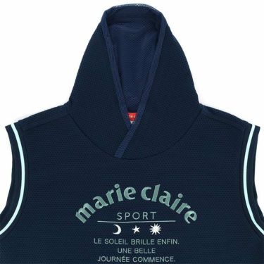 マリクレール marie claire　レディース ワッフル生地 ベスト & 天体モチーフ柄 長袖 ハイネック インナーシャツ 713-507　2023年モデル 詳細4