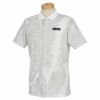 テーラーメイド TaylorMade　メンズ ロゴワッペン グラフィックデザイン 半袖 ポロシャツ TJ185　2023年モデル ホワイト（N97140）