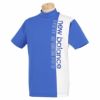 ニューバランスゴルフ　メンズ SPORT ロゴデザイン バイカラー ストレッチ 半袖 モックネックシャツ 012-3166005　2023年モデル ブルー（111）